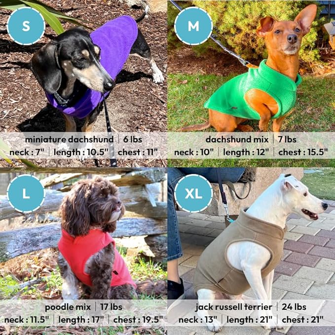 Gooby Fleece Vest Dog Sweater - Navy, X-Large - Warm Pullover Fleece Dog Jacket with O-Ring Leash for Small to Medium Dogs