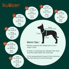Kuoser Reversible Dog Coat – Warm Fleece & Quilted Waterproof Dog Jacket, Double-Sided Cold Weather Dogs Winter Coat with Harness Hole, Windproof Pet Snow Vest for Small Medium Large Dogs, Pink S