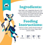 Solid Gold Healthy Dog Treats - Functional Beef Soft Dog Treat w/Salmon Oil & Superfoods for Gut Health & Performance for Active Dogs - Healthy Training Treats for Dogs of All Ages & Sizes - 5.2oz