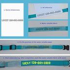 Personalized Embroidered Dog Collar - Custom Hand-Stitched Name & Number, Reflective Adjustable Pet Collar for Small/Medium/Large Dogs & Cats, Durable Nylon with Steel D-Ring (Sky Blue, Medium)