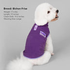 cyeollo Fleece Dog Sweater, Turtleneck Dog Sweatshirt Stretchy Pullover Fleece Vest Warm Winter Fall Clothes for Small Dogs Boy Girl Pet Apparel, Purple L
