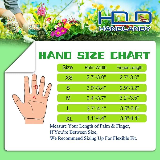 HANDLANDY Pruning Gloves Long for Men & Women, Pigskin Leather Rose Gardening Gloves- Breathable & Durability Gauntlet Glove Medium