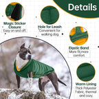 Lelepet Reversible Dog Coat Waterproof Dog Jacket Windproof Puffer Vest for Winter Warm Lightweight Coats for Large Dogs Adjustbale Hook & Loop Pet Apparel with Leash Hole, Boxer, Weimaraner, 2XL