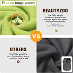BEAUTYZOO Dog Fleece Vest Sweater Winter Jacket for Small and Medium Large Dogs with D-Ring Leash Cold Weather Coat Hoodie for XS S M Dogs Boy or Girls, Green S