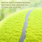 Pomeat 2 PCS Gaint Tennis Ball for Dogs, 9.5" Inflatable Large Tennis Balls Pet Chew Toy, Inflatable Rubber Non-Toxic Pet Toy Balls with Pump & Needle for Small Medium Large Dogs