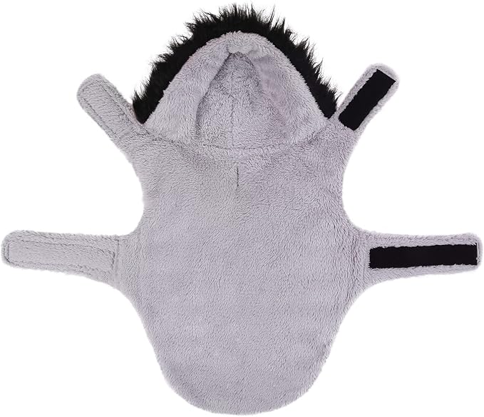 HDE Dog Puffer Jacket Fleece Lined Warm Dog Parka Winter Coat with Harness Hole Buffalo Plaid - L