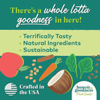 Honest to Goodness Plant Snacks Happy Feet Apple & Cinnamon Recipe Dog Treats, Enriched with Omega 3s & Postbiotics, 8oz
