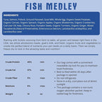 Shepherd Boy Farms Freeze Dried Raw Dog Food, Fish Medley Recipe, All Natural, No Synthetics, Made in USA with Goat's Milk & Organic Produce, High Protein, Complete Meal (48oz)