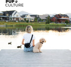 Pup Culture Dog Treat Pouch with Poop Bag Dispenser and Removable Treat Pouch | Cross Body Dog Walking Bag | The Perfect Puppy Training Tool and Even Better Gift