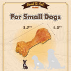 Gootoe Turkey Tendons for Dogs – All-Natural, Hypoallergenic Dog Treats, Rawhide Alternative, Long Lasting Puppy Chews, Healthy Dog Treats for Small Breeds, Bone (S), 16 oz Pack (1 lb)