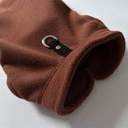 JACKO & CO - Fleece Vest Dog Sweater with Leash Ring - Soft, Warm & Lightweight Pullover Coat for Small & Medium Dogs, Puppies & Cats - Cozy Fall/Winter/Spring Pet Jacket (Brown, XXL 25-35lbs)