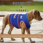 NCAA Florida Gators Dog Anxiety Shirt Calming Soothing Vest, for Dogs & Cats with Anxiety, Fears, Fireworks, Loud Noises, Dark, Lonely Keeps Dogs Calm & Feeling Safe, Relaxing Jacket, Small