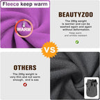 BEAUTYZOO Dog Fleece Vest Sweater Winter Jacket for Small and Medium Dogs with D-Ring Leash Cold Weather Coat Hoodie for XS S M Dogs Boy or Girls