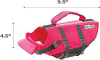 Outward Hound Granby Splash Dog Life Jacket, High-Buoyancy Dog Life Vest for Swimming, Boating, and Water Safety, XS, Pink
