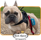 Bark Appeal Pink Camo No-Pull Dog Harness for Small to Medium Sized Pets – Adjustable, Reflective Vest with 3 Leash Clips for Added Control, Easy Walks & Training – Medium