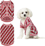 Pet Sweaters for Dogs Boys and Girls, Dynamic Letter Patterned Dog Sweater,Dog Cardigan,Pet Clothes,Pet Knitted Clothing,Fit for Different Seasons and Kinds of Dogs (Pink XS)