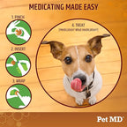 Pet MD Wrap A Pill Peanut Butter Flavor Pill Paste for Dogs - Make a Pocket or Pouch to Hide Pills & Medication - 8 oz (Pack of 2)