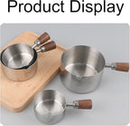 1 Cup Stainless Steel Dog Cat Food Measuring Scoop for Dry and Wet Food, Accurate Measurement for Rice, Flour, Grain (Silver)