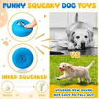 Hungdao 10 Pack Dog Squeaky Toys Soft Latex Squeaky Toys Small Balls Interactive Pet Chewing for Puppy Training Interactive Fetch Play Supplies (Dog)