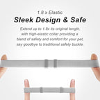 AirTag Cat Collar,Ultra Elastic Cat Tracker Collar with Apple Air Tag Holder, [Lightweight][Scratch Resistant] Stepless Adjustable GPS Pet Collar for Cats Kittens (Grey)
