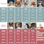 Koneseve Dog Shirt Soft Clothes Stretchy Tee for Medium Large Dogs 2-Pack Sunny Red & Smoky Blue 5XL