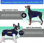 MIGOHI Dog Anxiety Relief Coat,Comfort Anxiety Vest for Dogs,Adjustable Anxiety Calming Wrap for Fireworks,Thunderstorms,Travel, Separation, Dog Anxiety Jacket for Small Dogs,S,NavyBlue