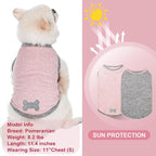 KYEESE 2Pack Dog Shirts Quick Dry for Small Dogs Sun Protection Pet T Shirt Soft Tank Top Small Dog Shirt with Reflective Label Lightweight Pet Clothes Stretchy Sleeveless Vest, X-Large