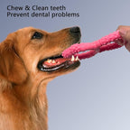 Tug of War Dog Toy, Interactive Dog Pull Toys, Adult and Puppy Teething Toy, Tough Chew Toy for Small Medium Large Dogs, Rubber, Lightweight, Comfortable Grip (Pink)