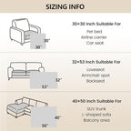 gogobunny 3X Stronger Waterproof Pet Blanket, Scratch Proof Furniture Protector for Dogs Cats, Reversible Cover 40x50 Inch, Dark Grey