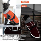 Lelepet Warm Dog Winter Coat Reflective Dog Jacket Fleece Vest Waterproof Windproof Cold Weather Coats with Adjustable Buckle Plush Turtleneck Pet Snowsuit for Small Medium Large Dogs,Bichon,M