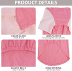 2 Pack Dog Shirt for Large Dogs XXL - Soft Breathable Cotton Tees, Freedom of Movement Prevents Overheating Clothes for Border Collie, Pitbull, Boxer,Sleep, Hiking, Play, Casual Wear, Pink
