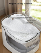 Cat Water Fountain for Drinking, 8-Layer cat Fountain Filter, Ultra-Quiet Pet Fountain for Dogs and Cats 2.4G WiFi(PF1L Marble)