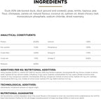 Go! Solutions Sensitivities Limited Ingredients, Grain-Free Dry Dog Food, Duck Recipe for Sensitive Stomach, 3.5 lb Bag
