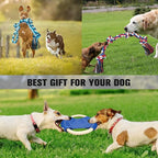 6 Pack Dog Rope Toys for Small Medium Large Breed, Tough Chew Ropes Tug Toy for Dogs, Flying Disc Fetch Toy Dog Rope Ball, Interactive Toy for Boredom, Puppy Teeth Cleaning