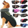 IECOii Extra Warm Reflective Adjustable Dog Jacket - Fleece Turtleneck Dog Jacket for Cold Weather Soft Winter Coat for Small, Medium & Extra Large Dogs