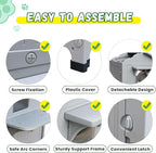 Insulated Outdoor Cat Houses - Waterproof 2 Story Cat House for Outside with Escape Door for Winter，Elevated Outdoor Cat House for Feral Stray Barn Cat Kitty