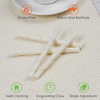 MON2SUN Dog Rawhide Twist Sticks Natural 5 Inch Thin Sticks Rawhide Chews Treats for Puppy and Small Dogs 120 Count