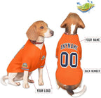 Custom Dog Baseball Jersey with Name Number Logo for Small Pet Dogs-Personalized Dog Shirts
