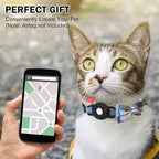 Airtag Cat Collar with Bells, Kitten Collar Breakaway for Girl Boy Cats, Safety Cat Collars with Bow Tie, Cat Collar Airtag Holder for Small Dogs Pets, 1 Pack Adjustable Plaid Design, Blue