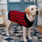 PUPTECK Dog Sweaters for Large Medium Small Dogs - Fall Classic Plaid Style Puppy Holiday Winter Coat Clothes Warm
