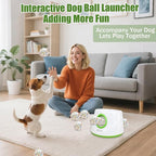 Magicorange Automatic Dog Ball Launcher, Interactive Dogs Balls Thrower for Small and Medium Dogs,Dog Fetch Machine (Dark Green)