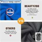 BEAUTYZOO Dog Fleece Vest Sweater Winter Jacket for Small and Medium Dogs with D-Ring Leash Cold Weather Coat Hoodie for XS S M Dogs Boy or Girls