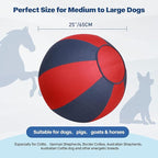 Pet Prime 25" Herding Ball for Dogs, Herding Dog Toys with Hand Pump for Australian Shepherd,Toys for Play and Exercise,Large Dog Ball for Cattle Collie Dogs Horse with Cover