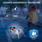 Super Bright LED Dog Collar - Fully Waterproof & Adjustable Glow Collar - USB-C Rechargeable for Night Walking, Safety - Flashing Lighted Collar for Dogs(Blue,Large)