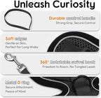 Dooradar Cat Harness and Leash Set, Escape Proof Safe Adjustable Kitten Vest Harnesses for Walking, Easy Control Soft Breathable Mesh Jacket with Reflective Strips for Cats, Black, S