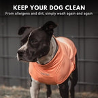 Spark Paws Sunblock Dog T-Shirt, SPF30 Protection, Lightweight Breathable Quick Dry for Dogs with Sensitive Skin - Purple & Peach (Set of 2) - S