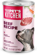 YOUR PET'S KITCHEN Wet Dog Food, Chicken Pot Pie Recipe & Beef Recipe Variety Pack - 13.2 oz Cans (Pack of 12), Made in The USA with Real Chicken