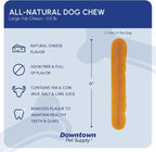 Downtown Pet Supply Yak Cheese Himalayan Dog Chews - Regular Yak Chews Rich in Nutrients for Small to Medium Dogs - Long Lasting, Odorless and Easy to Digest Cheese Dog Treats - 0.5 LB