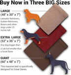 Barker Beds Giant Orthopedic Dog Bed for Large Dogs - 7" Thick Washable Big Dog Bed with Headrest - XL Water-Resistant Mattress - Durable Microsuede Cover - Comfy Pet Bed (Khaki)