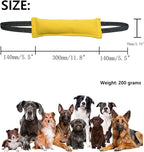 Clysrou Dog Tug Toy Tough Jute Bite Pillow Lasting Training Equipment Puppy to Large Dogs Interactive